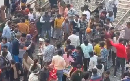 बलिया में ट्रेन की चपेट में आने से एक अधेड़ उम्र के आदमी की मौत हो गई: रेलवे लाइन पार करते समय हुए हादसे में GRP ने उसकी पहचान की