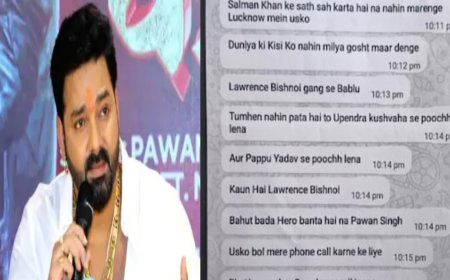 पवन सिंह को भेजी गई धमकी का स्क्रीनशॉट सामने आया; इसमें कुछ बहुत ही डरावने टेक्स्ट थे