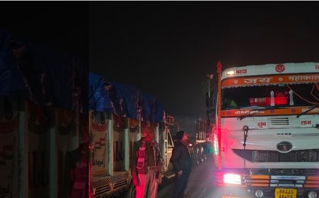 बलिया: बॉर्डर पार कर बालू ले जा रहे 246 वाहनों पर 64 लाख रुपये का जुर्माना लगाया गया